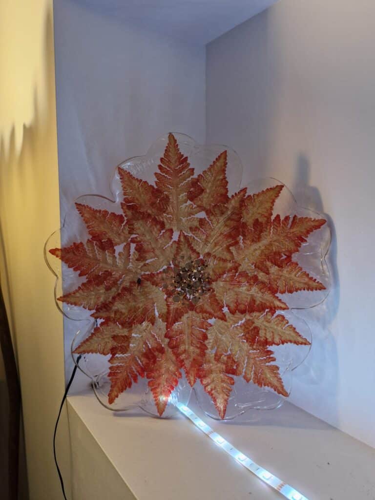 Halloween Plate Decorative plate with autumn leaf design